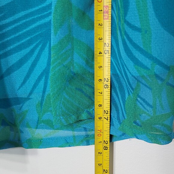 Thyme Maternity Teal & Green Floral Sleeveless Spaghetti Straps Tank Top Size XS - Picture 6 of 8